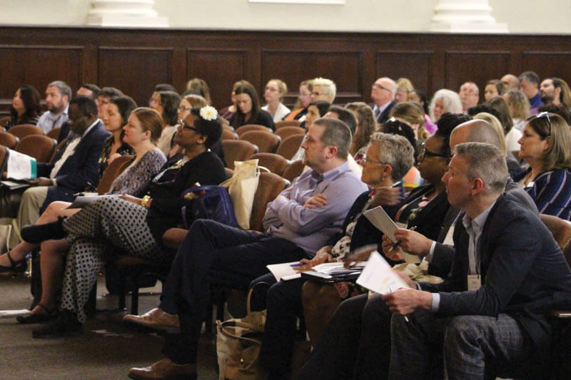 Photo of parents/sponsers in auditorium