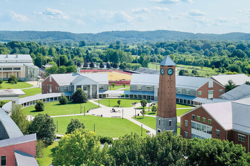 Ariel view of the Milton Hershey School campus