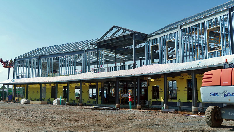 Construction site of first CHS center
