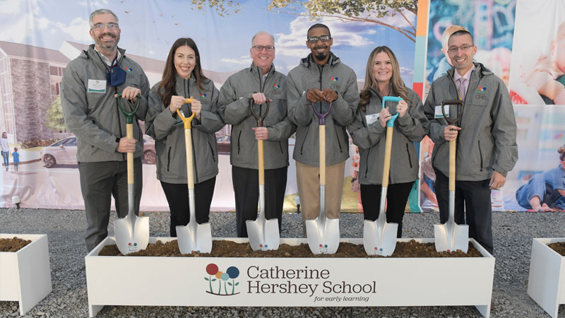 MHS leadership breaking ground on new facility