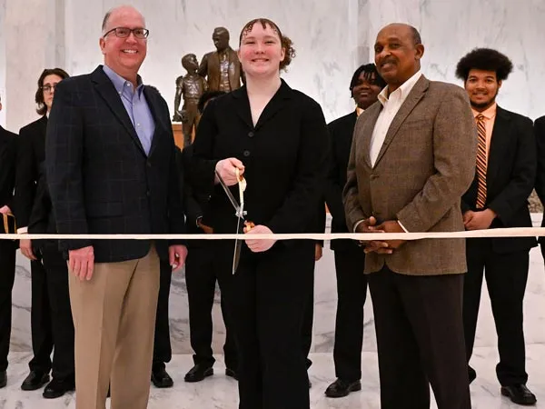 Ribbon Cutting inside Founders Hall