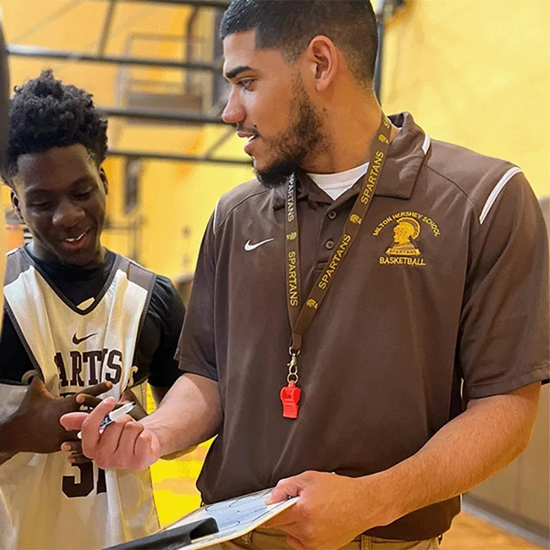 Pedro Rodriguez with MHS coach