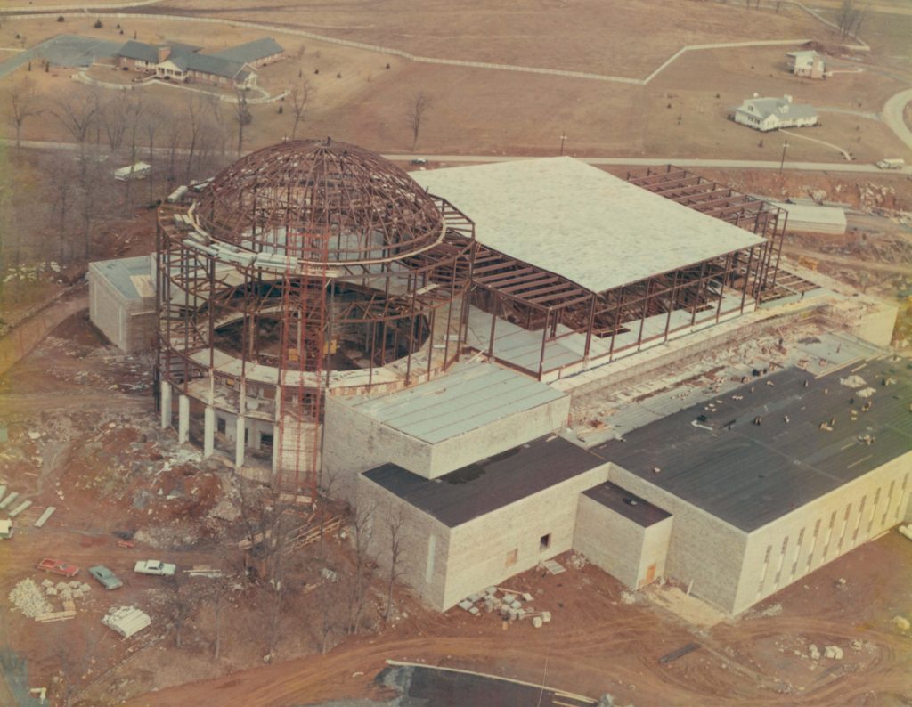 construction of Founders Hall
