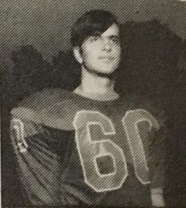 Sean Ryan is pictured in his football uniform at MHS.