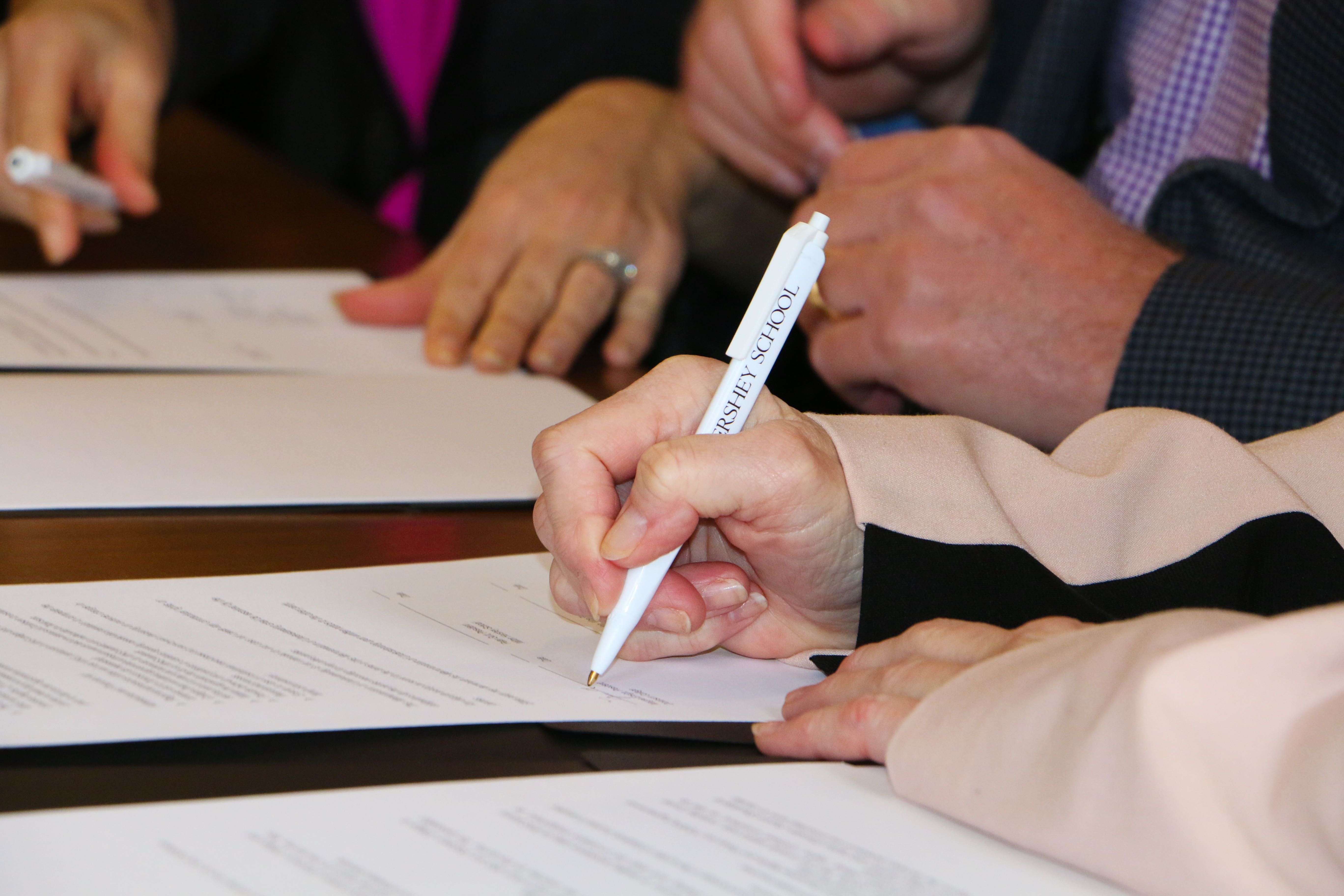 Milton Hershey School signed a Memorandum of Understanding with Dickinson College.