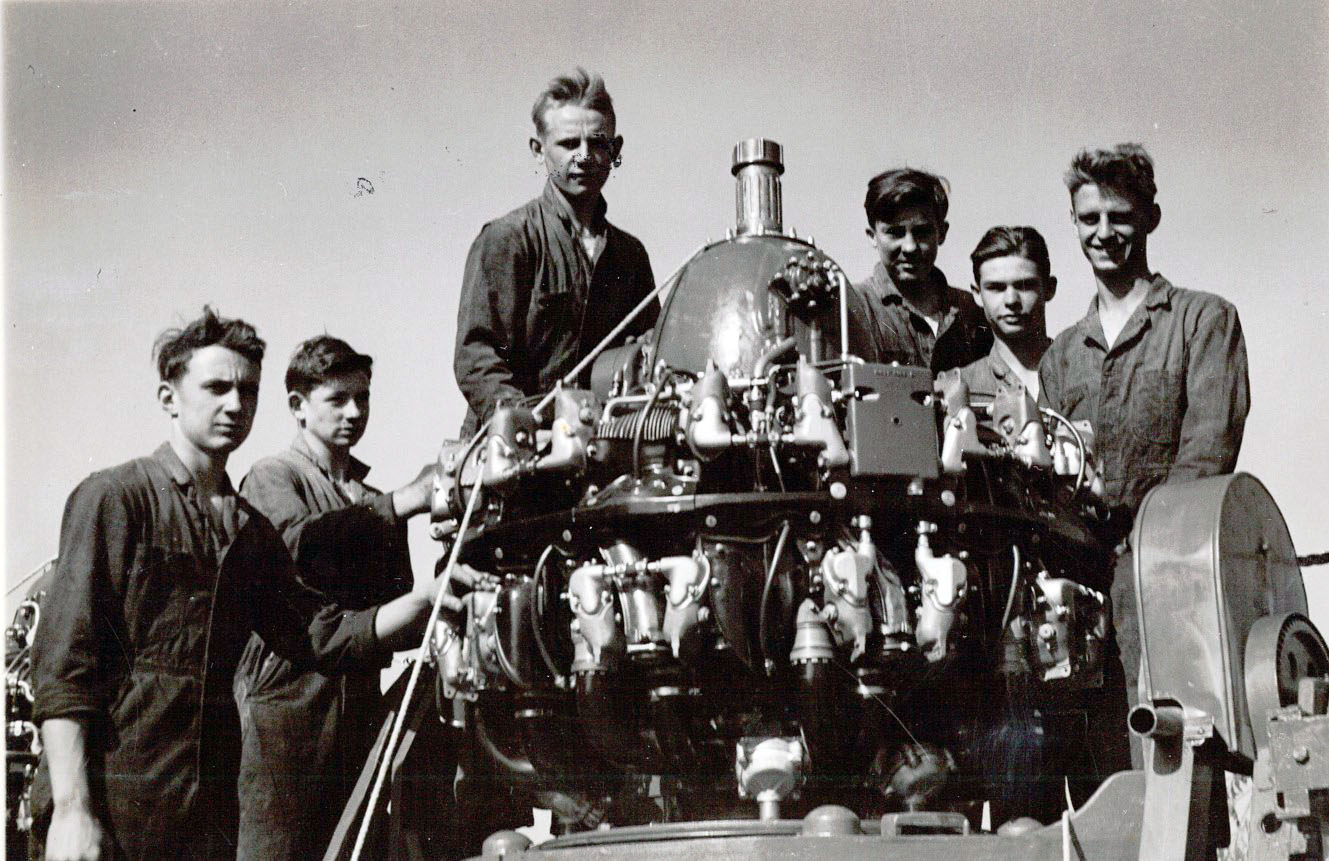 In the 1940s, the school prepared students for the war with technical skill-building and a unique airplane mechanics program.