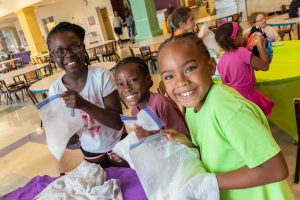 Elementary students made their own ice cream