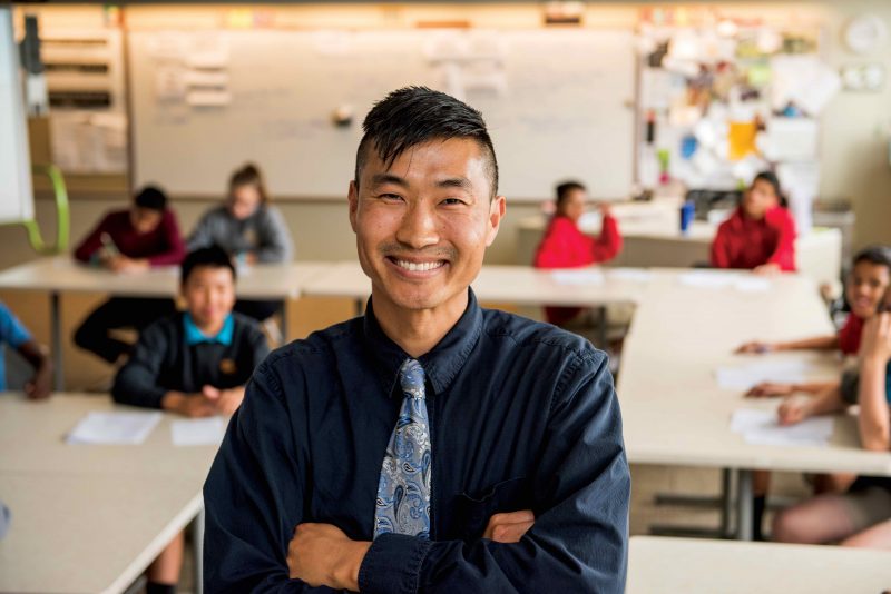 MHS teacher Tony Sedun in his classroom recognized as a Thought Leader