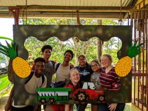 MHS students visit a pineapple plantation