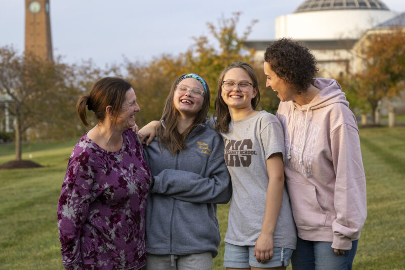 Parent Sponsors laugh with students