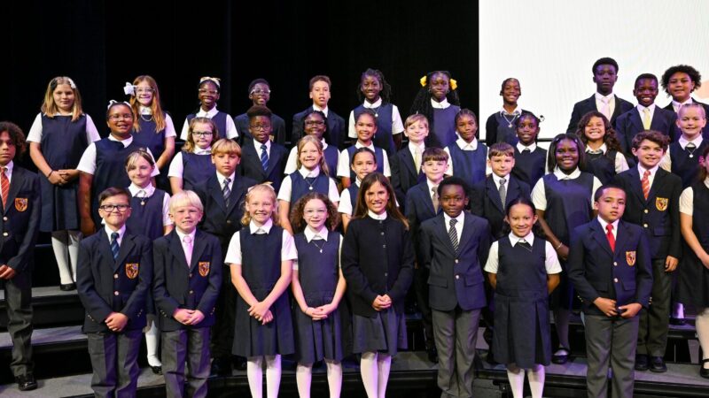 Fourth Grade Students Celebrate Promotion to Middle Division
