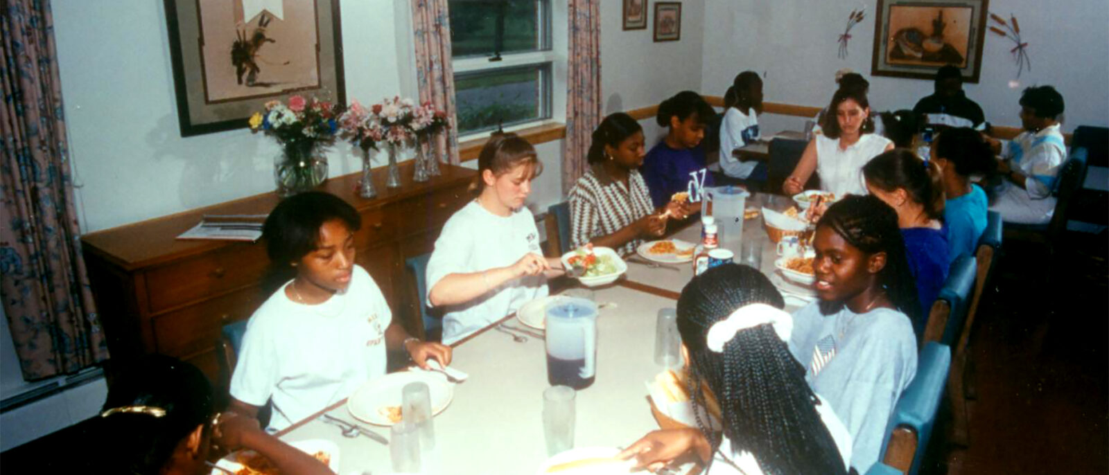 Many things have changed since the school was founded in 1909, but the students still live in a family environment with houseparents and eat together at family mealtime.