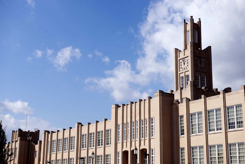 a building with a tower