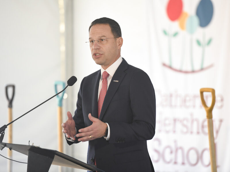 Pennsylvania Attorney General Josh Shapiro at Catherine Hershey Schools for Early Learning Hershey groundbreaking event for Early Childhood Resource Center