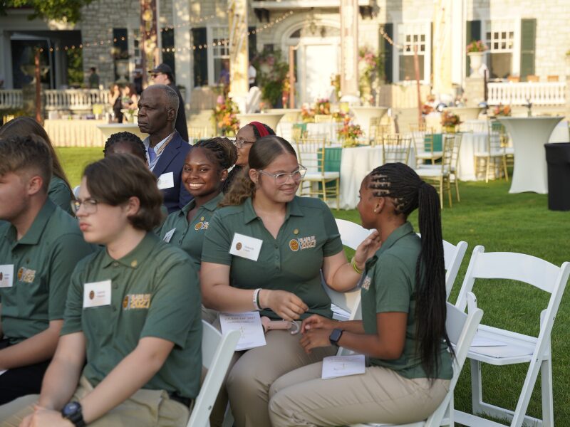 Class of 2027 Pinning Ceremony outdoors