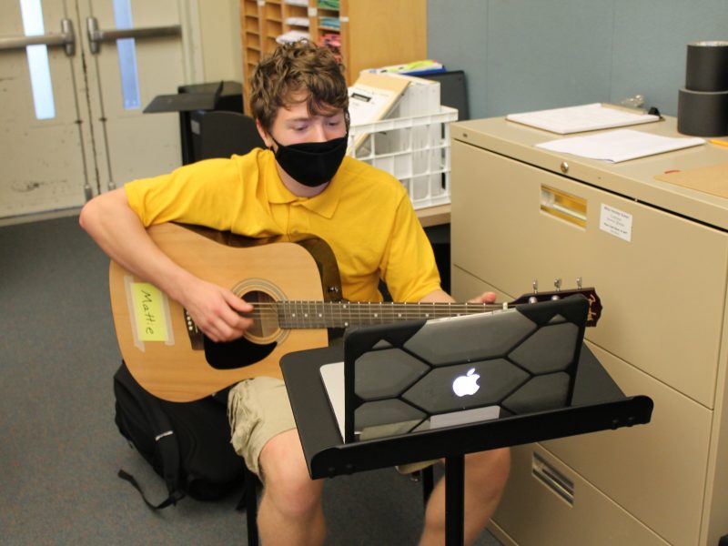 VPA student music lessons virtually