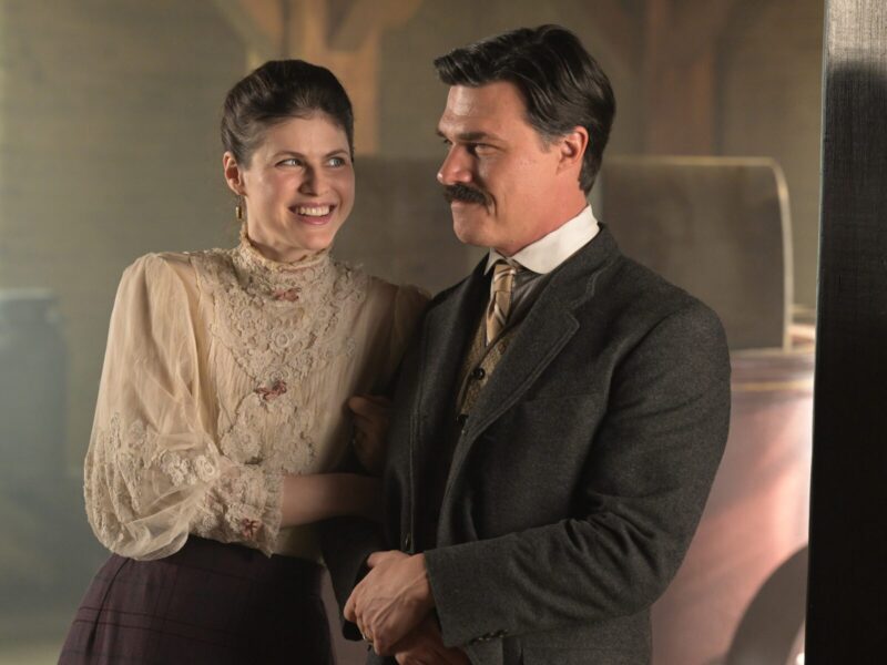 main characters of the Hershey movie, Milton and Kitty Hershey