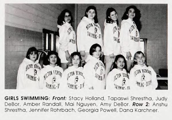 MHS swim team in 1993