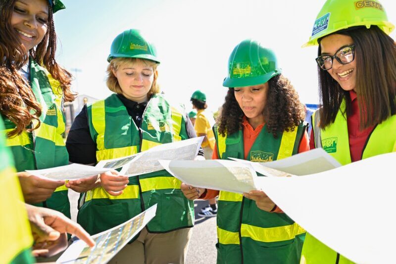 LPSS students running a search and rescue exercise