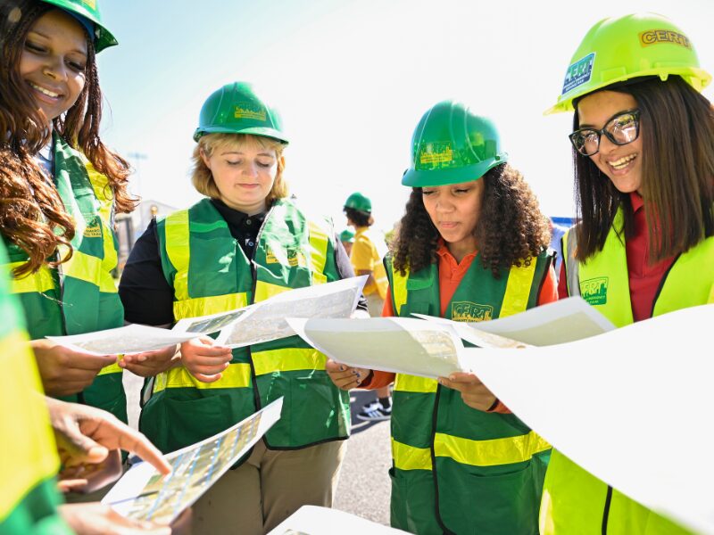 LPSS students running a search and rescue exercise