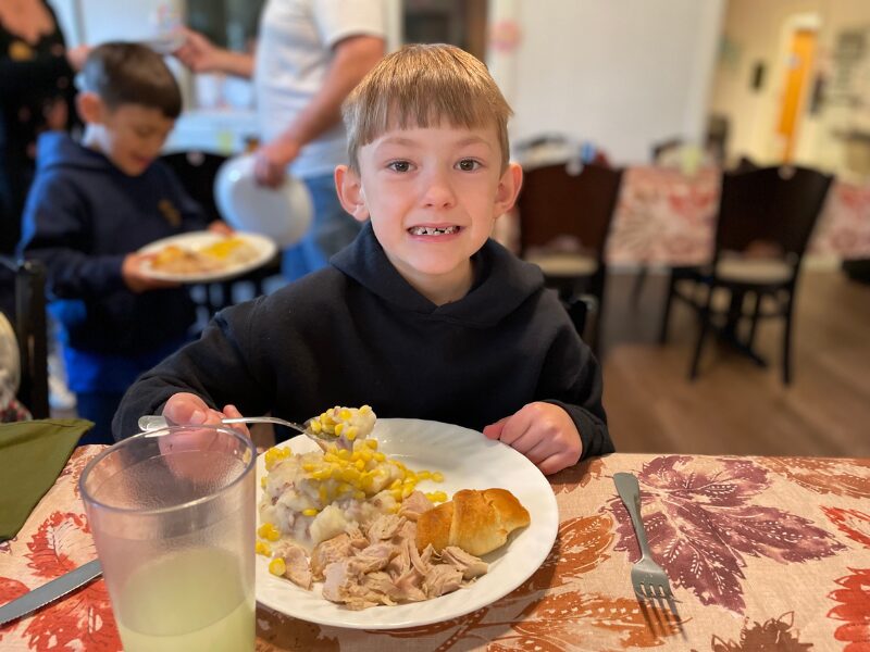 2025 thanksgiving dinner in student home Roosevelt