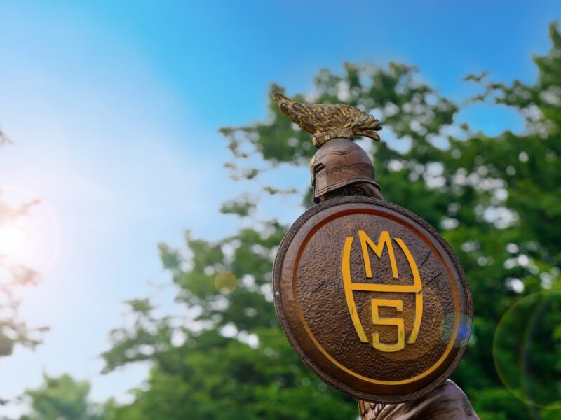 Spartan Shield Statue