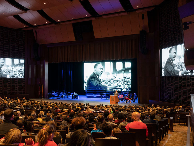 The Milton Hershey School community gathers for the school's Martin Luther King Jr. Day Assembly.