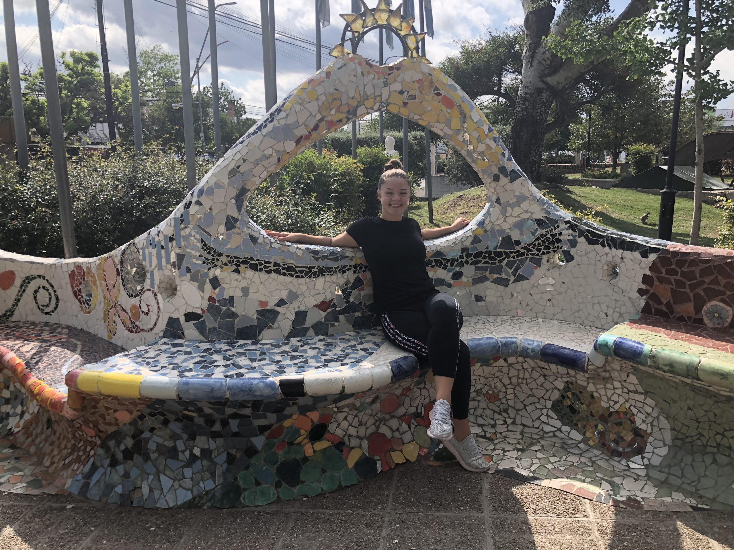 Milton Hershey School student, Brianna, poses for a photo during her trip to Argentina through the school's Multicultural and Global Education program.