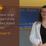 Quote from Rosemary Savage '08