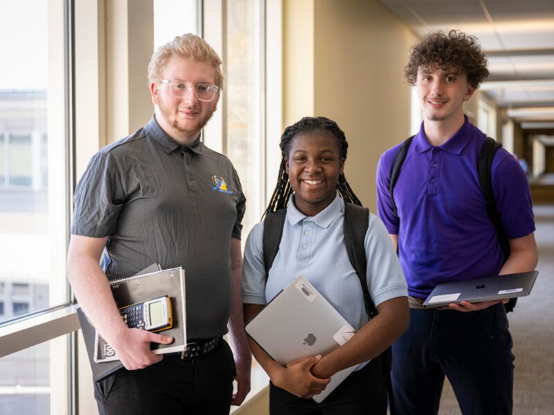 students participating in the compass project