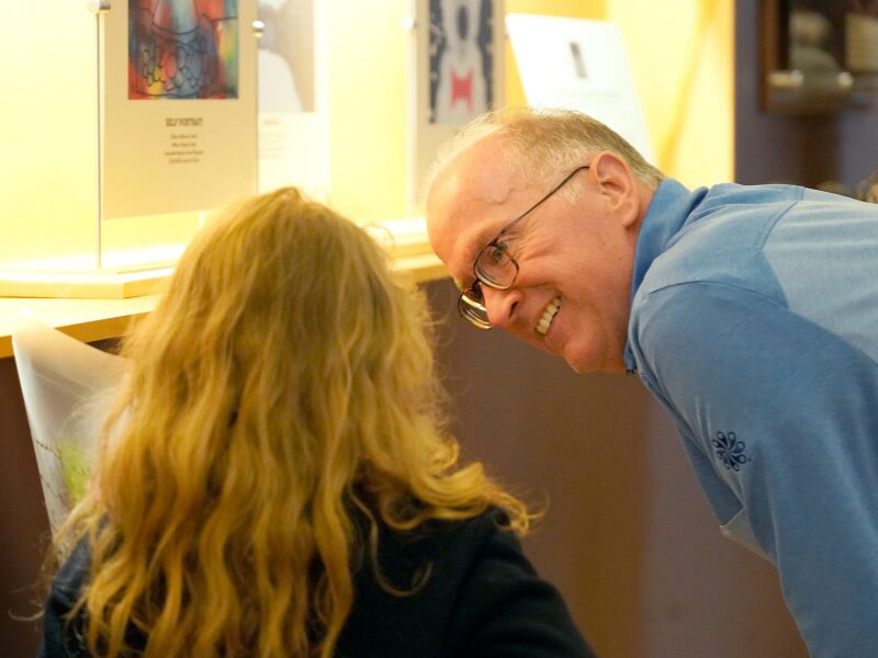 mhs students' art on display at HE&R offices