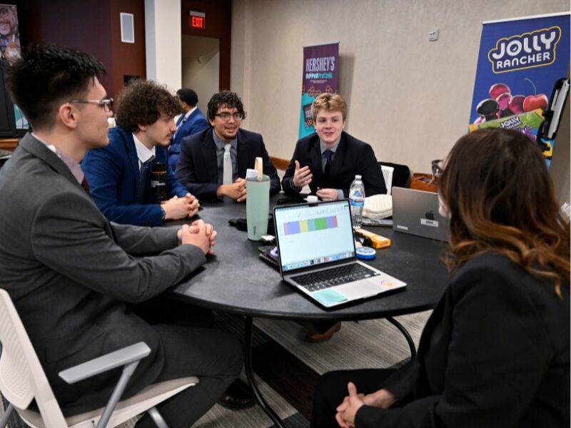 Hershey Honors Business Class give presentations to The Hershey Company