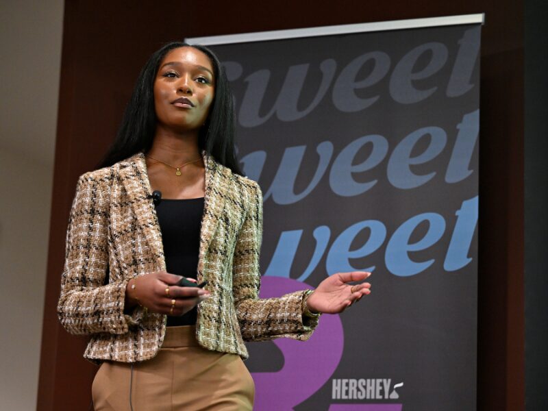 Hershey Honors Business Class give presentations to The Hershey Company
