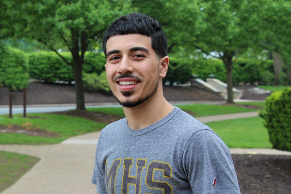 a person smiling at camera