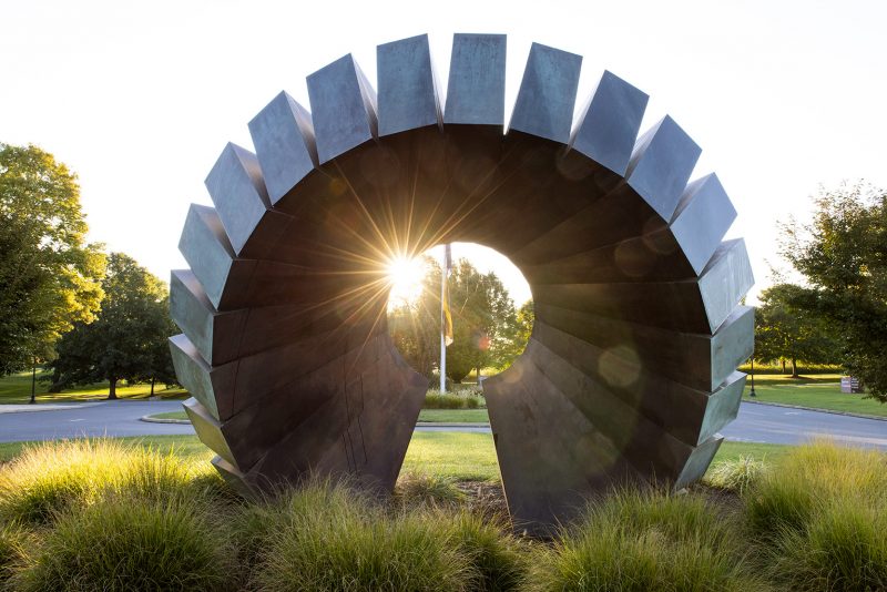 Milton Hershey School's Copenhaver Keyhole sculpture represents the idea that education is the key to the future.