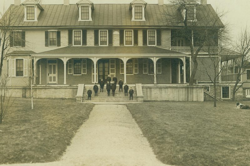 Milton Hershey School students in the early years of the school.