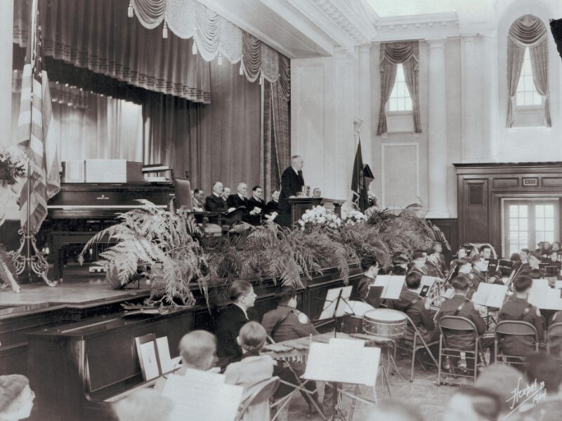 Dedication ceremony of Senior Hall