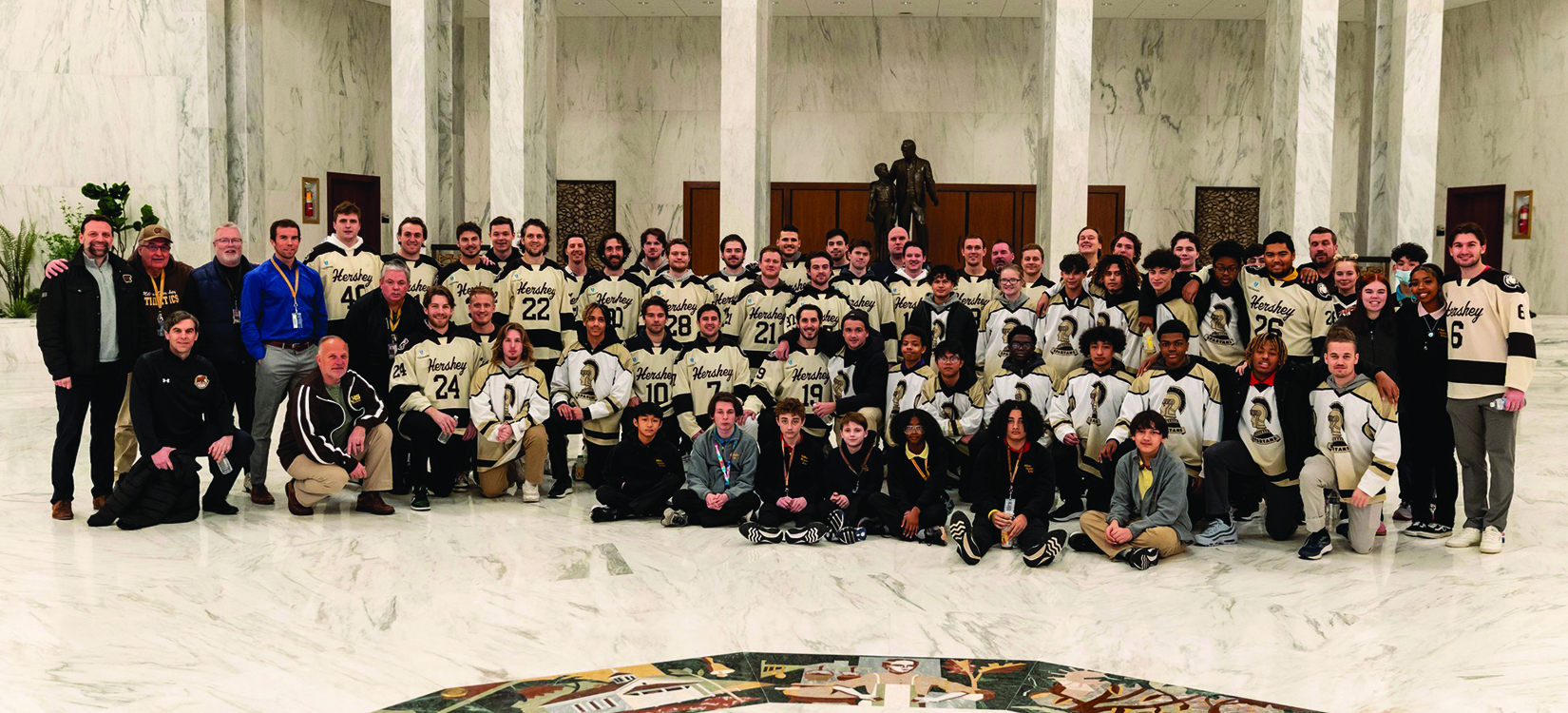 Hershey Bears Share Knowledge with MHS Ice Hockey Players