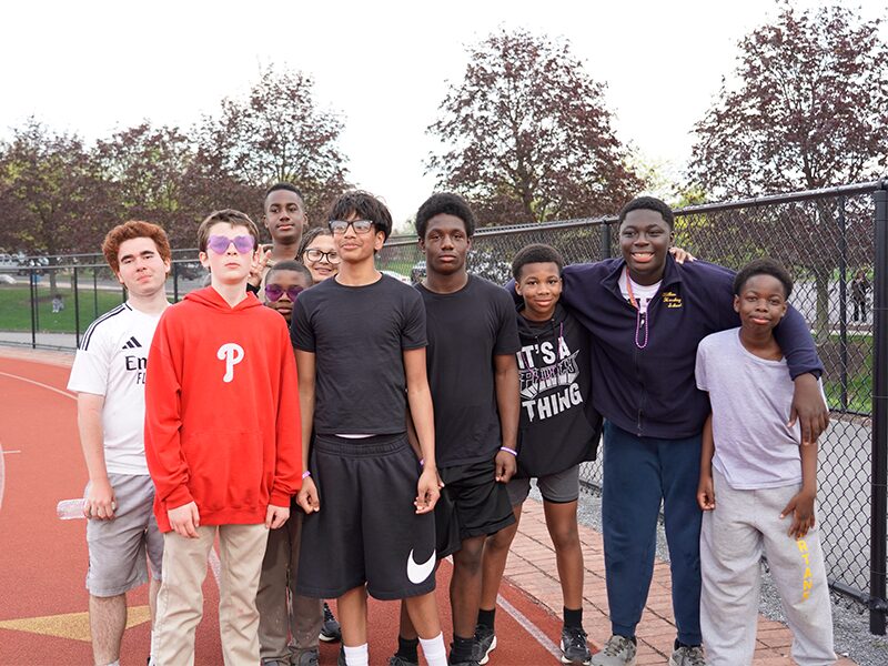 Students at MHS Relay for Life walk.