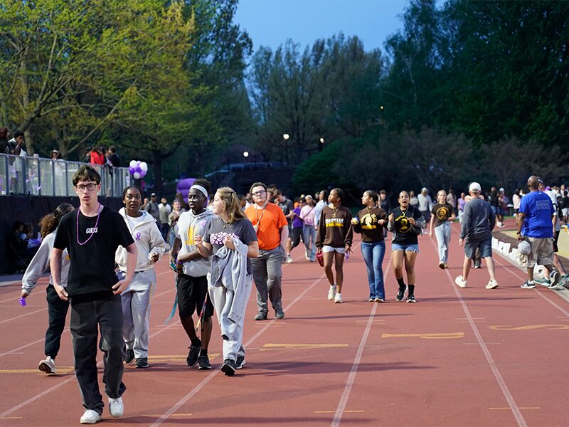 2026 Relay for Life walk at Milton Hershey School.