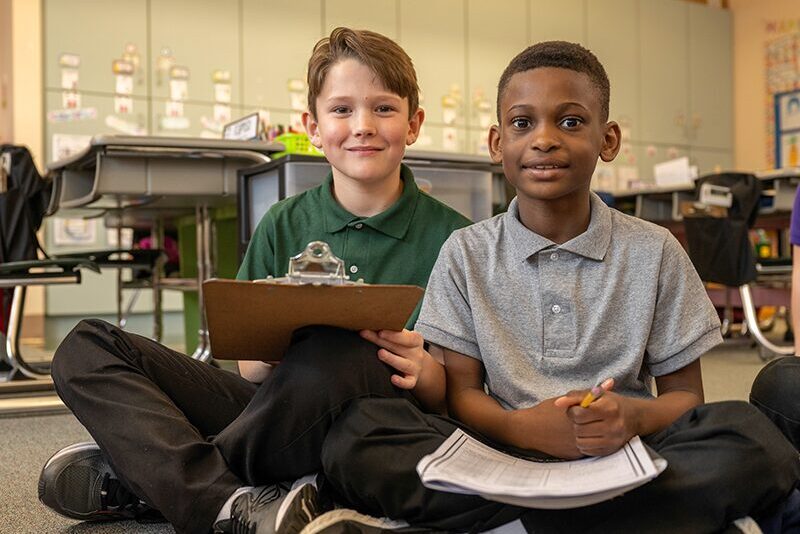 Elementary students learning at MHS