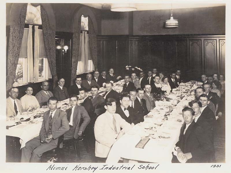 Milton Hershey School's alumni banquet in 1931, the start of Homecoming traditions