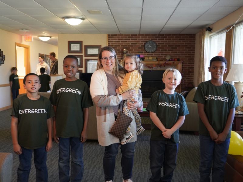Milton Hershey School alumni visit student home Evergreen.