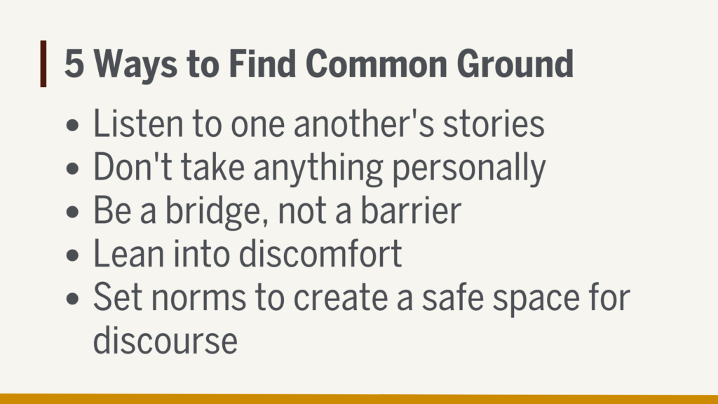Milton Hershey School DEI - Five Ways to Find Common Ground