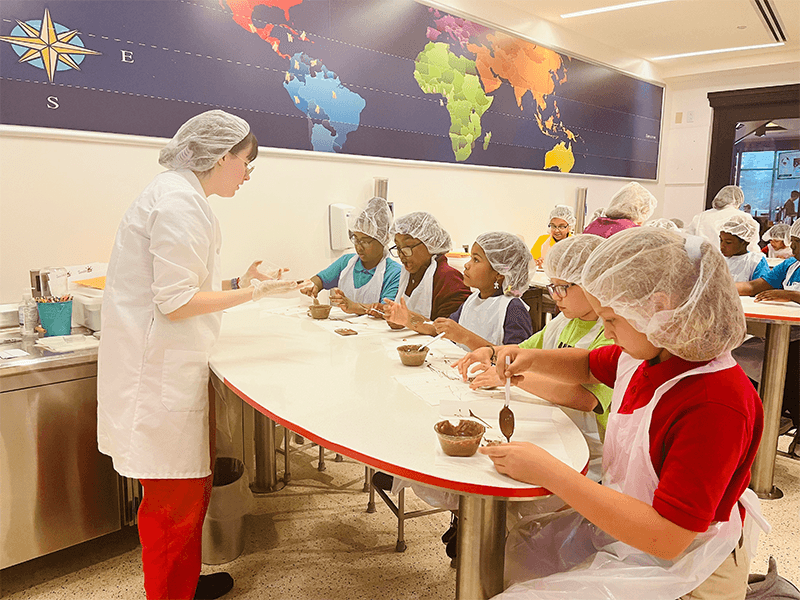 Milton Hershey School Elementary Division students learn about assembly lines