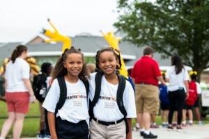 Milton Hershey School Elementary Division students walking to school for Opening of School