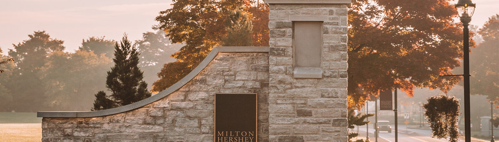 Milton Hershey School fall campus entrance