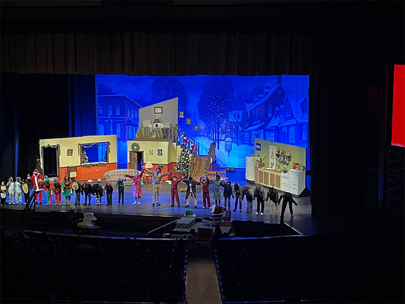 Visual and Performing Arts students at Milton Hershey School perform "A Christmas Story" as their fall production.