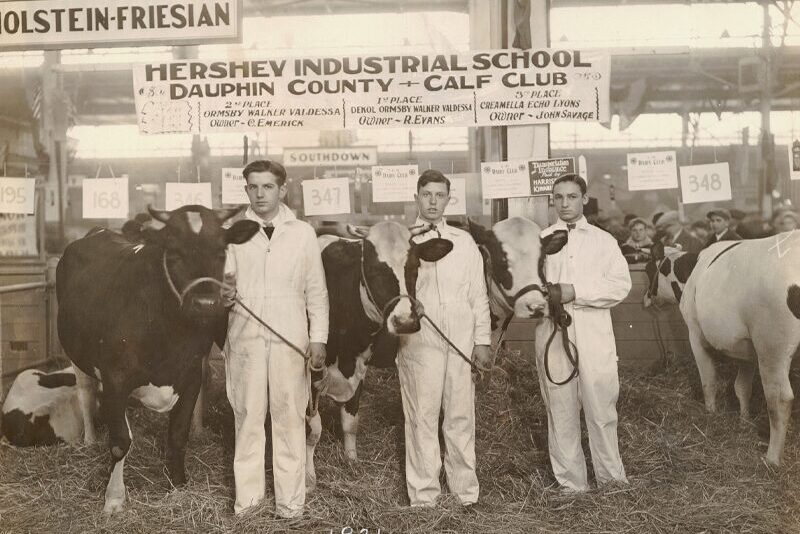 Milton Hershey School students participate in the Pennsylvania Farm Show in 1931.