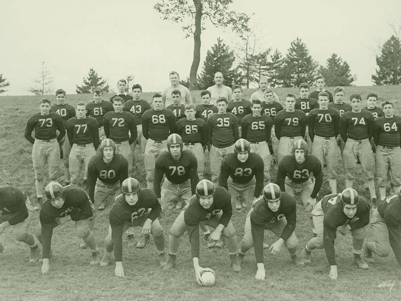 The 1946-47 varsity football team.